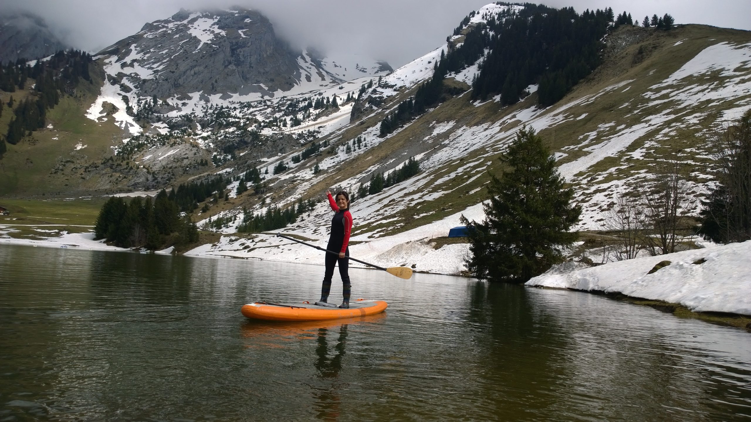 J-3 : le lac des confins a entièrement degelé ! Beau temps annoncé