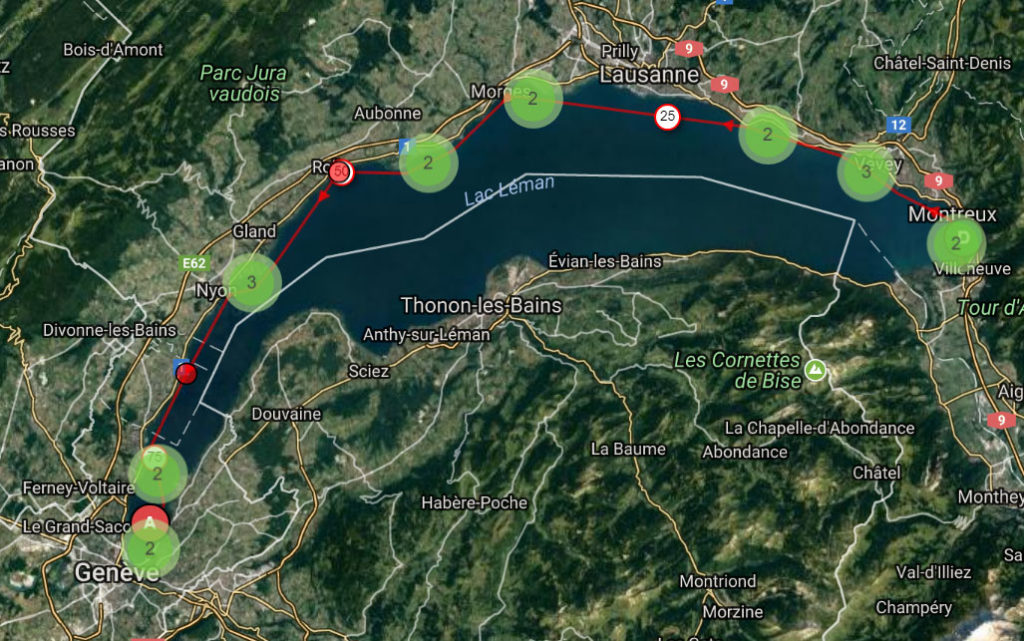La traversée du Leman en Red Paddle Dragon