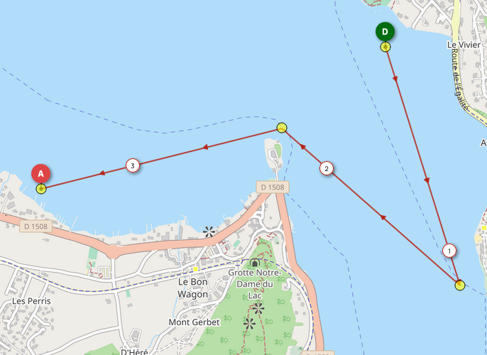 second buoy in Duingt