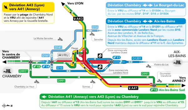 travaux A41 deviation