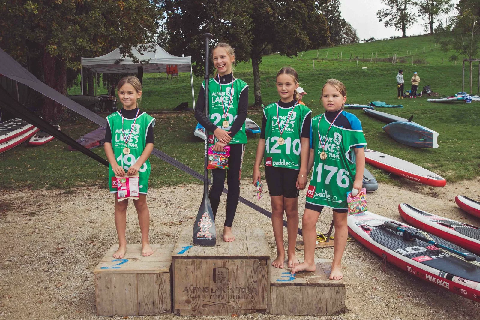 Podium de la Kids Race de la Very Flat Race