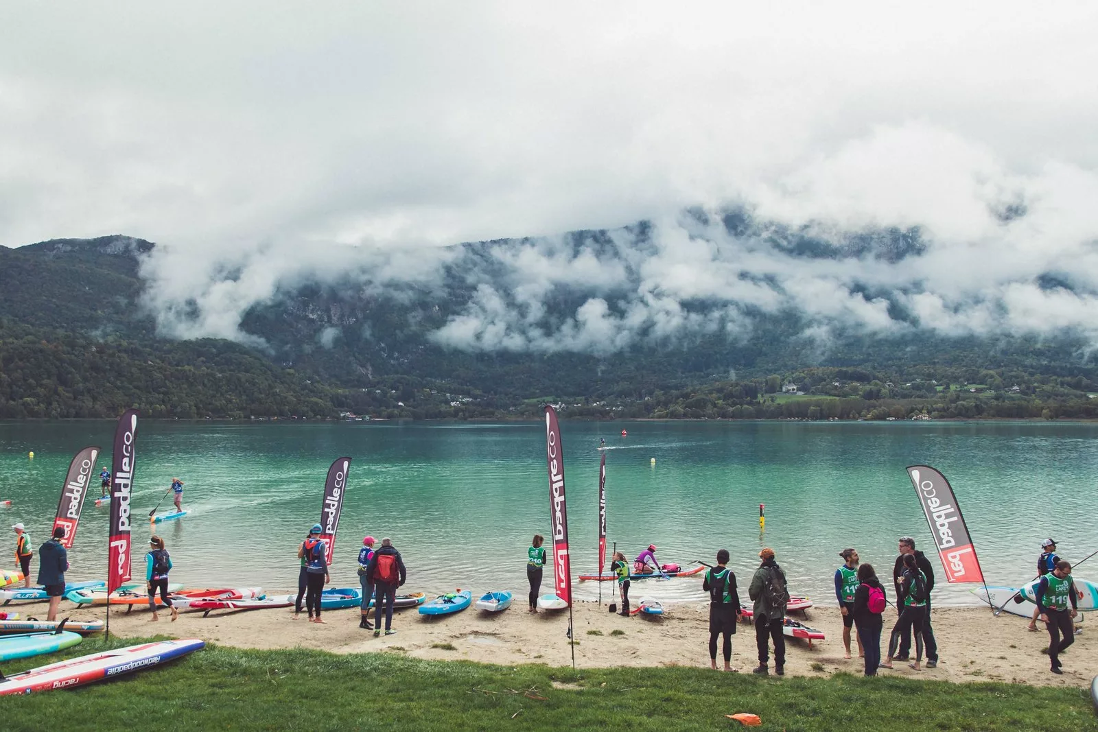 La plage du Sougey au petit matin avant la Very Flat Race