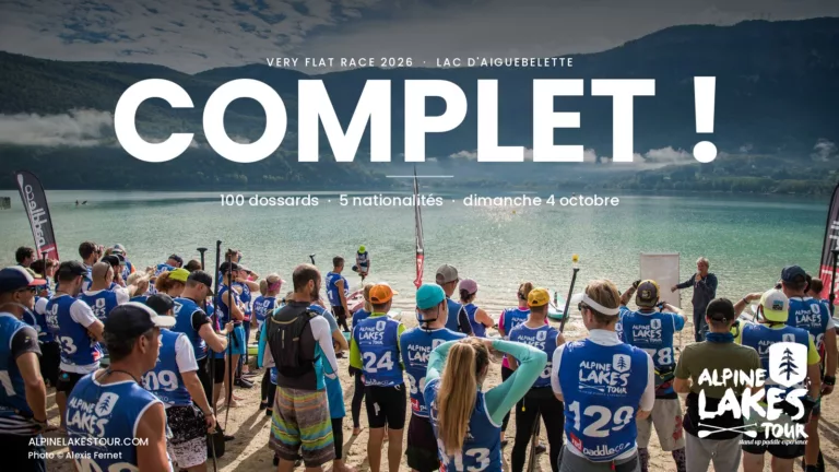 Le briefing d'avant-course de la Very Flat Race sur la plage du Sougey, au lac d'Aiguebelette