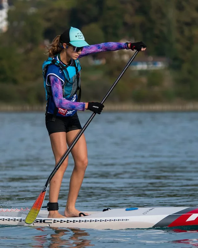 Maya Jalmain, championne 2026 de l'Alpine Lakes Tour, sur la Very Flat Race